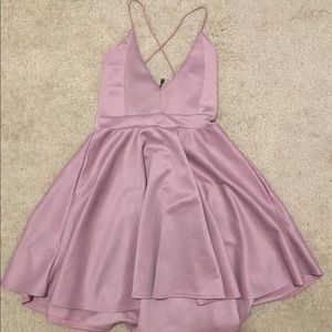 Rose cross strap mini dress